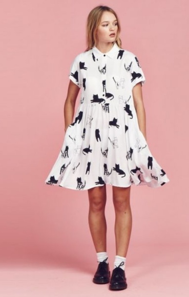 lazy oaf smock dress